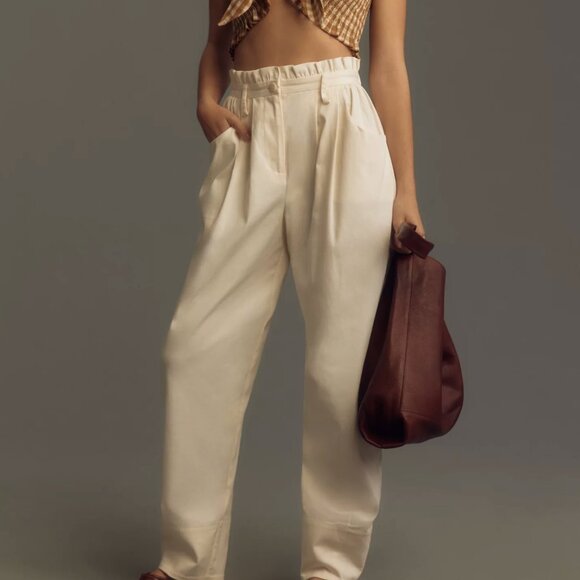 Anthropologie Cream Pants - Picture 1 of 3